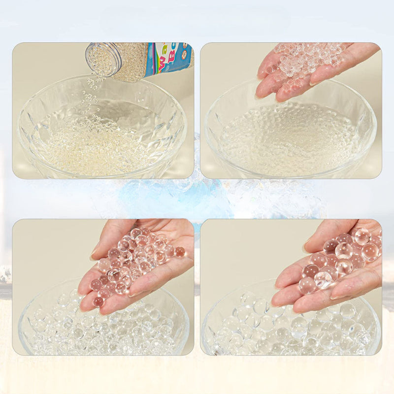 Bolinhas de gel orbis 4.000 Transparentes Incolor Crescem e Absorvem água orbeez orbes Decoração