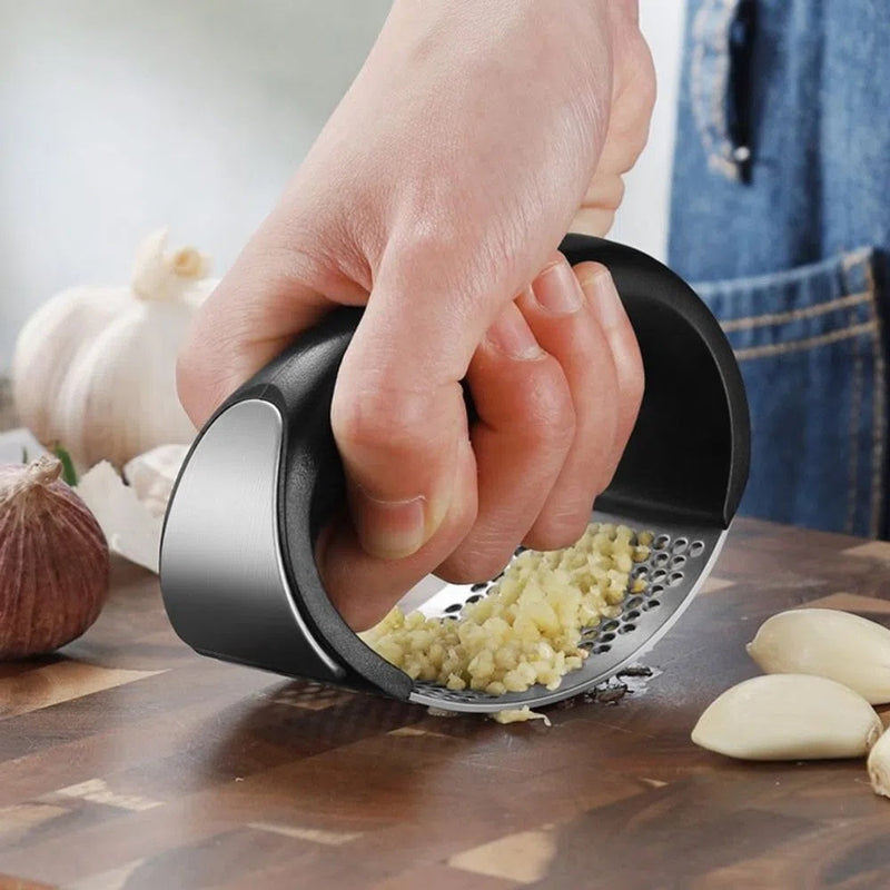 Espremedor Amassador Triturador De Alho Inox Manual Cozinha Garlic Press