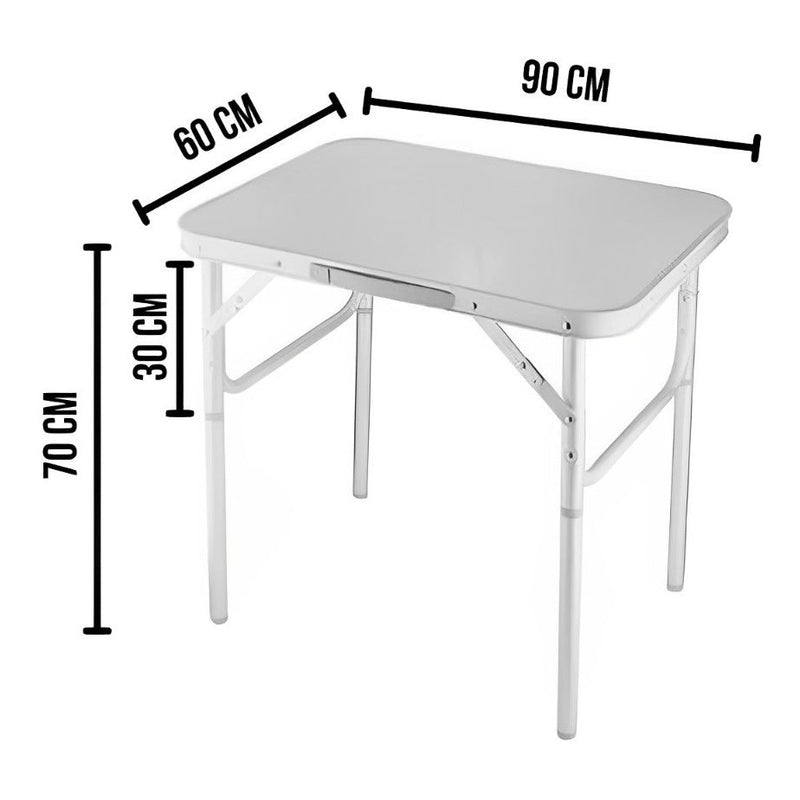 Mesa Dobravel Portatil Maleta Com Alça Camping Praia 90x60cm