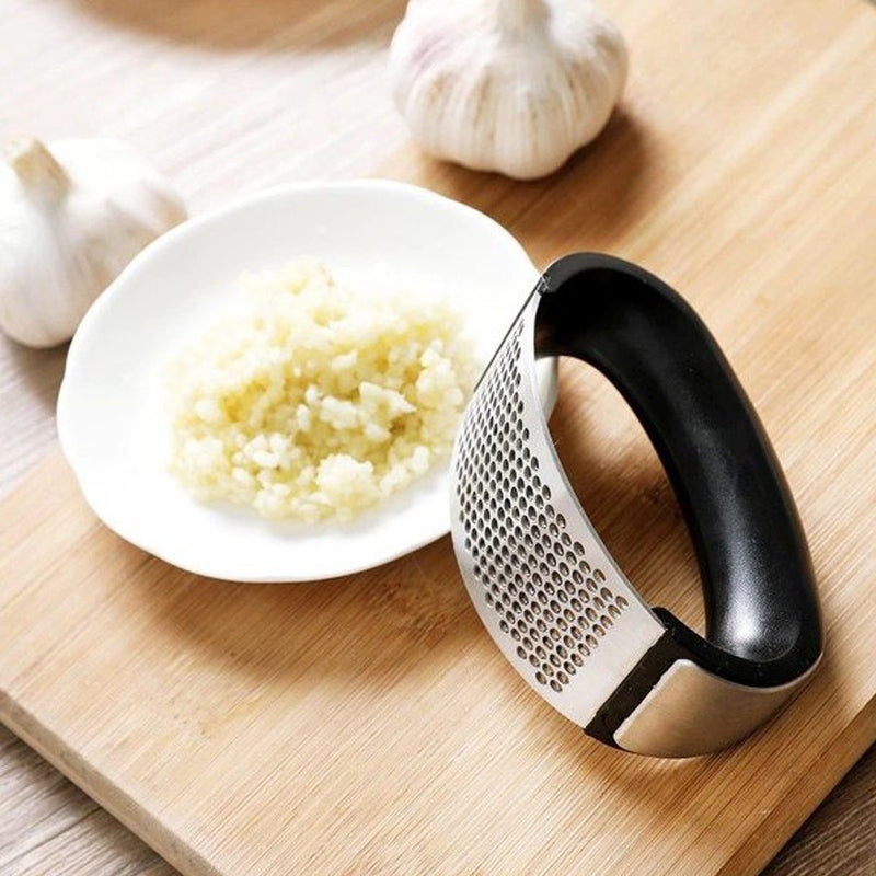 Espremedor Amassador Triturador De Alho Inox Manual Cozinha Garlic Press