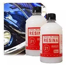 Kit 2 Resina Auto Brilho Pintura Carro Efeito Teflon 500ml