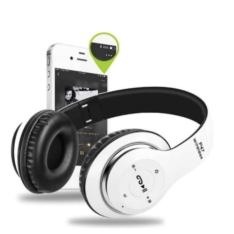 Fone P47 Headphone Sem Fio Estéreo Redução de Ruídos Bluetooth 5.0 Universal