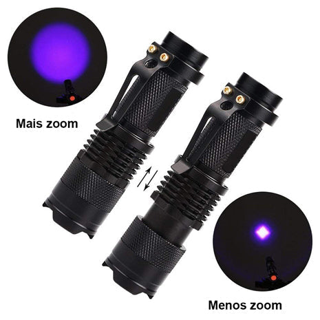 Lanterna ultra violeta luz negra - Black Ligth