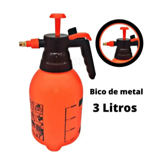 Pulverizador manual borrifador 2 ou 3 litros previa jardim com válvula