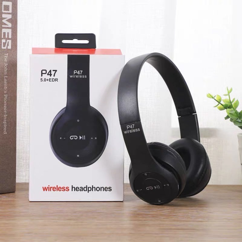 Fone P47 Headphone Sem Fio Estéreo Redução de Ruídos Bluetooth 5.0 Universal